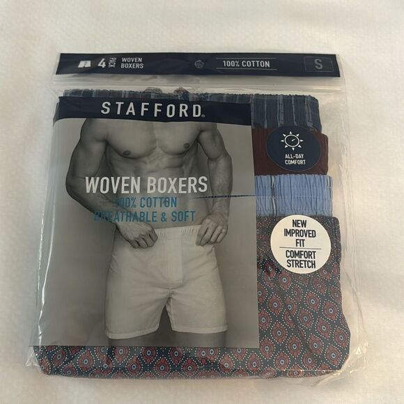Stafford Boxers Mens Small 4 Pack - Picture 1 of 2